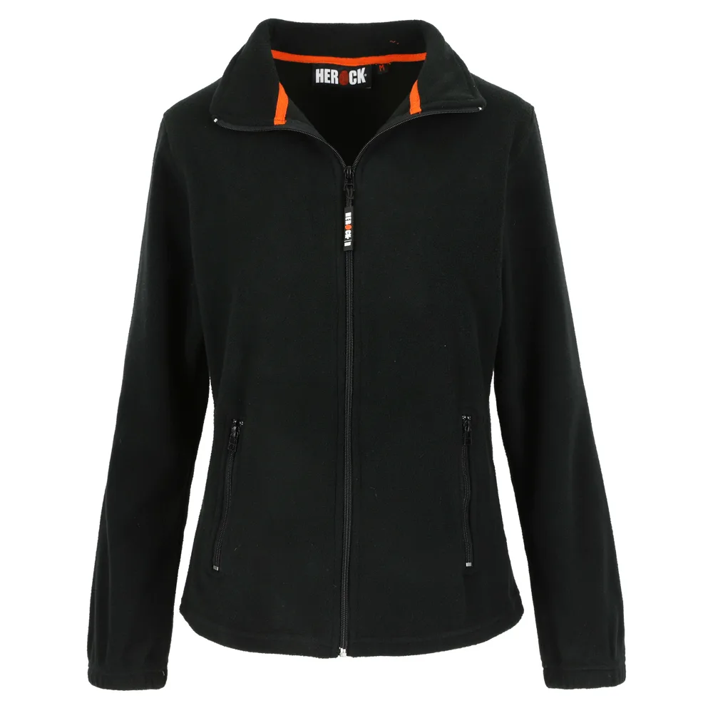 HEROCK DEVA FLEECE JAS DAMES - ZWART