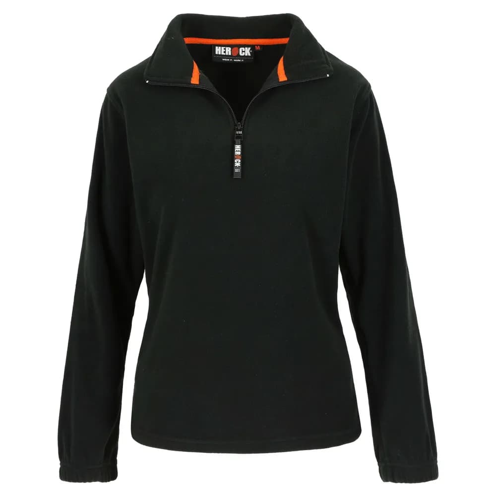 HEROCK AURORA FLEECE SWEATER DAMES - ZWART
