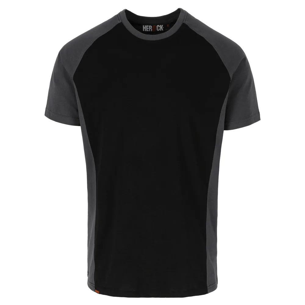 HEROCK TORI T-SHIRT KORTE MOUWEN - ANTRACIET/ZWART