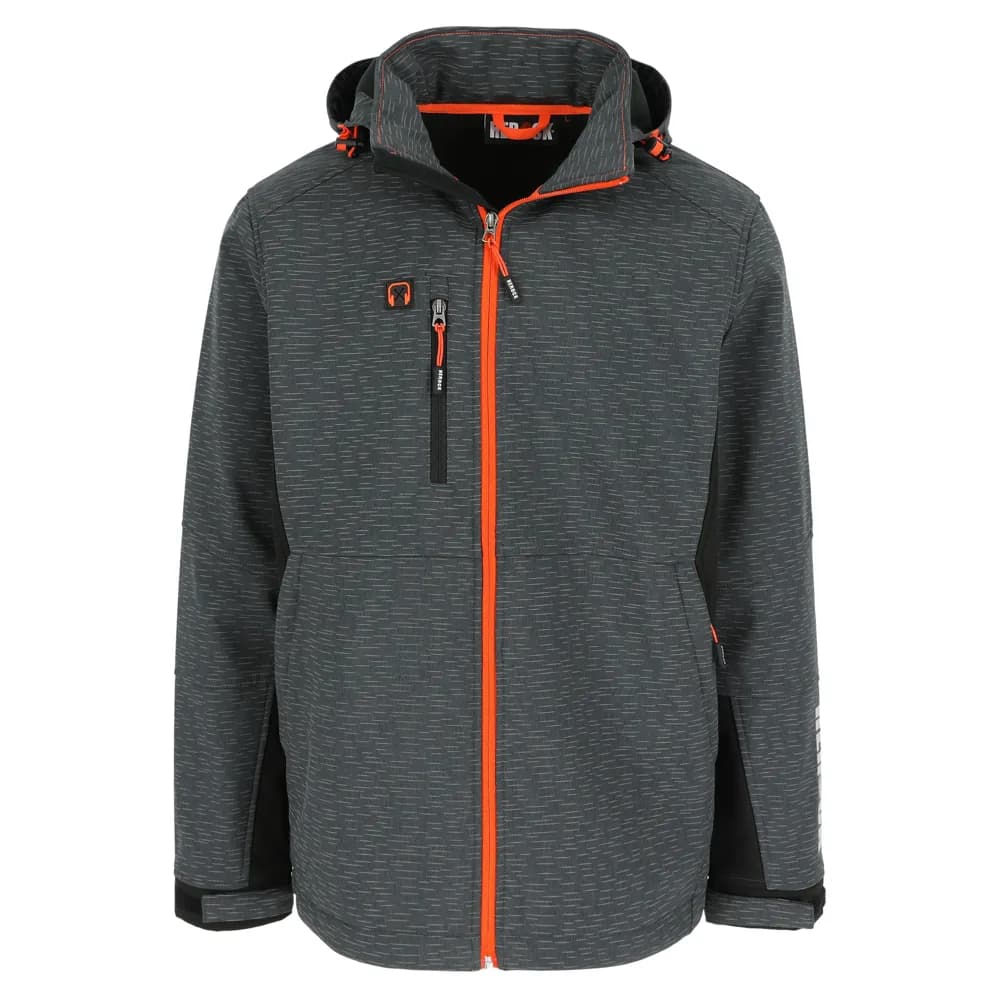 HEROCK WALDER SOFTSHELL JAS - REFLECTEREND ANTRACIET/ZWART