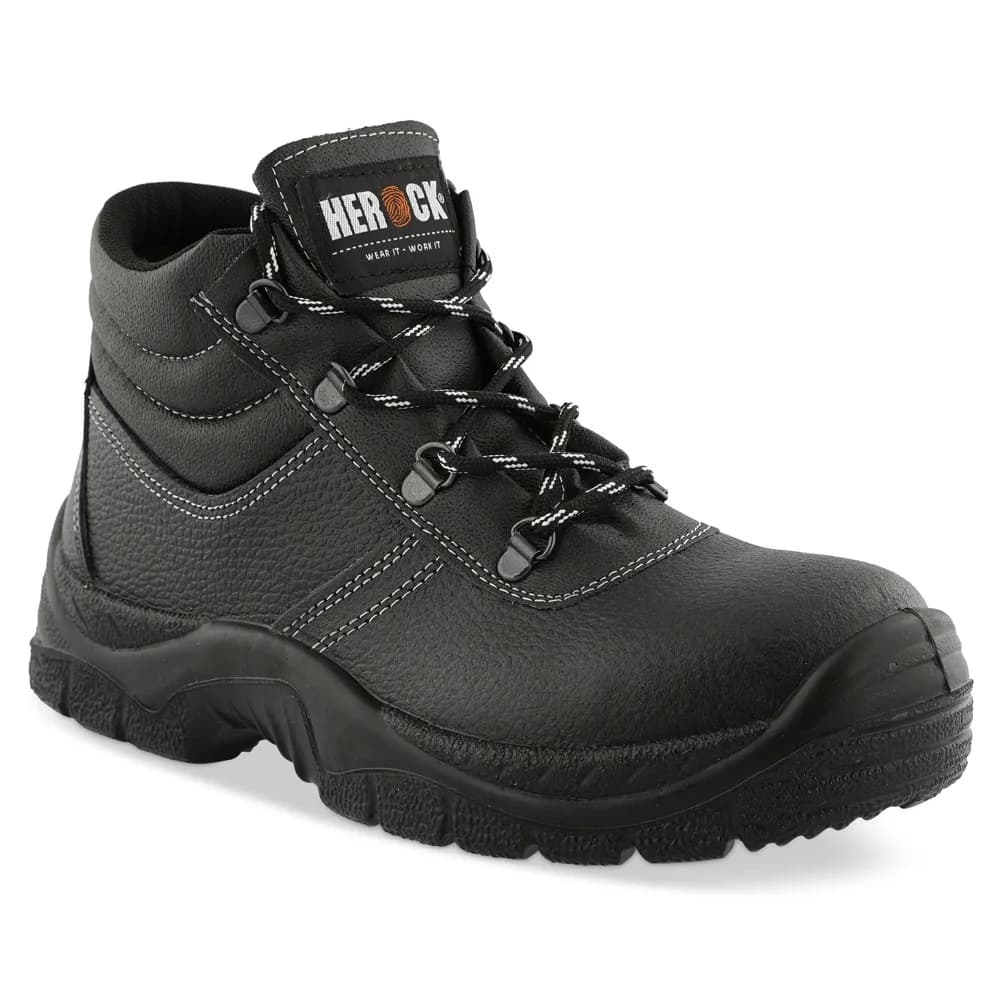 HEROCK TROY S3 HOGE VEILIGHEIDSSCHOENEN - ZWART