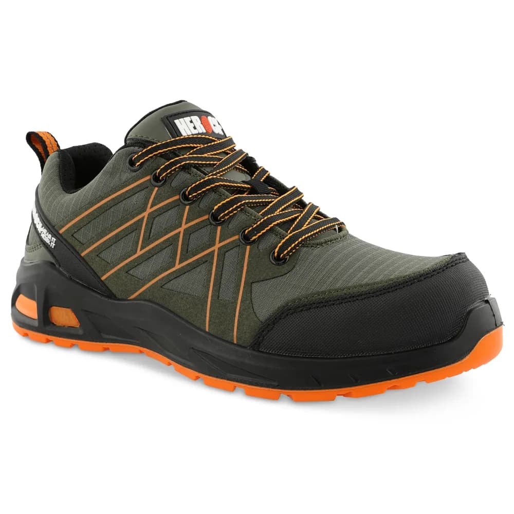 HEROCK VARRO S1P LAGE VEILIGHEIDSSNEAKERS - DONKER KAKI