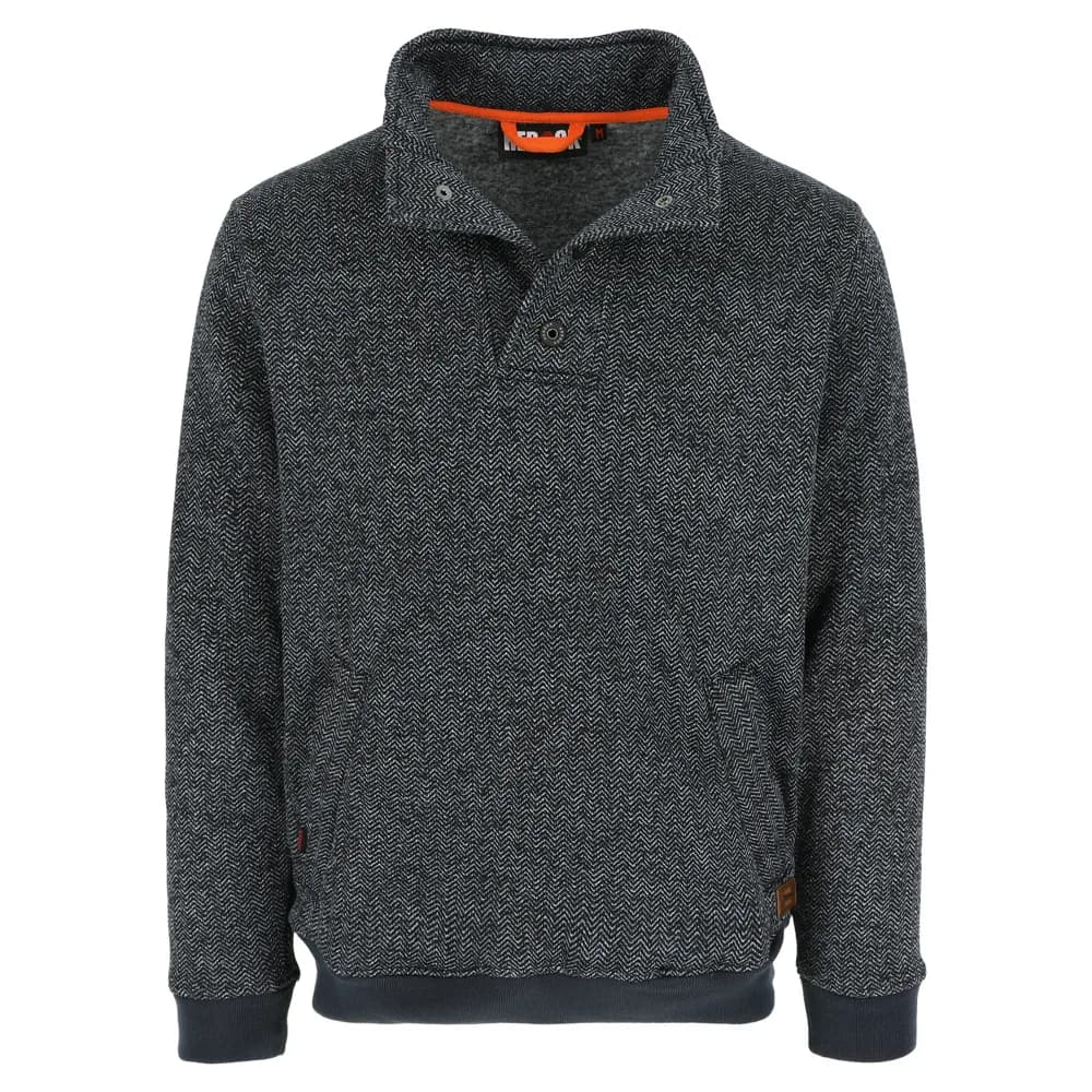 HEROCK VERUS SWEATER - CHINE GRIJS/ZWART