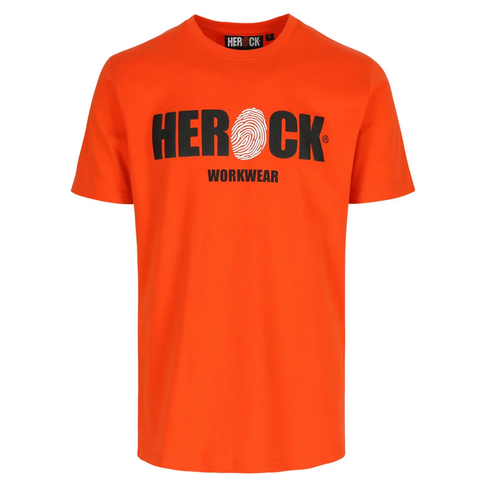 HEROCK ENI T-SHIRT KORTE MOUWEN - ORANJE