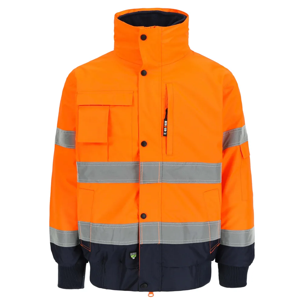 HEROCK TARVOS HIGH VIZ JAS - ORANJE/MARINE