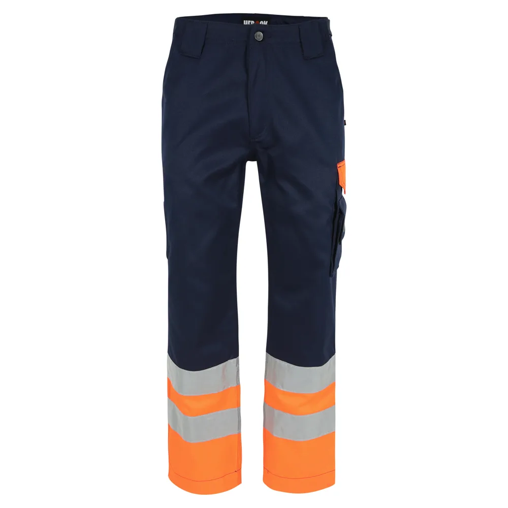 HEROCK OLYMPUS HIGH VIZ BROEK - MARINE/ORANJE