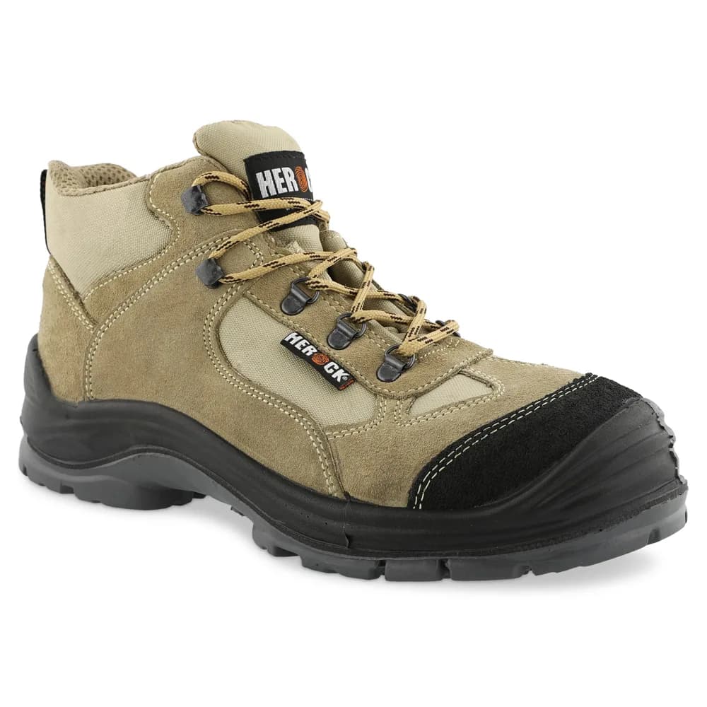HEROCK CROSS S1P HOGE VEILIGHEIDSSCHOENEN - BEIGE/ZWART