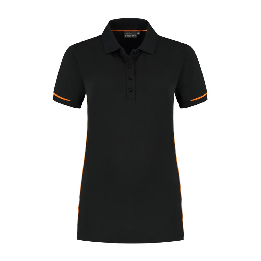 Santino Santino Poloshirt Carsen Ladies - Black / Orange