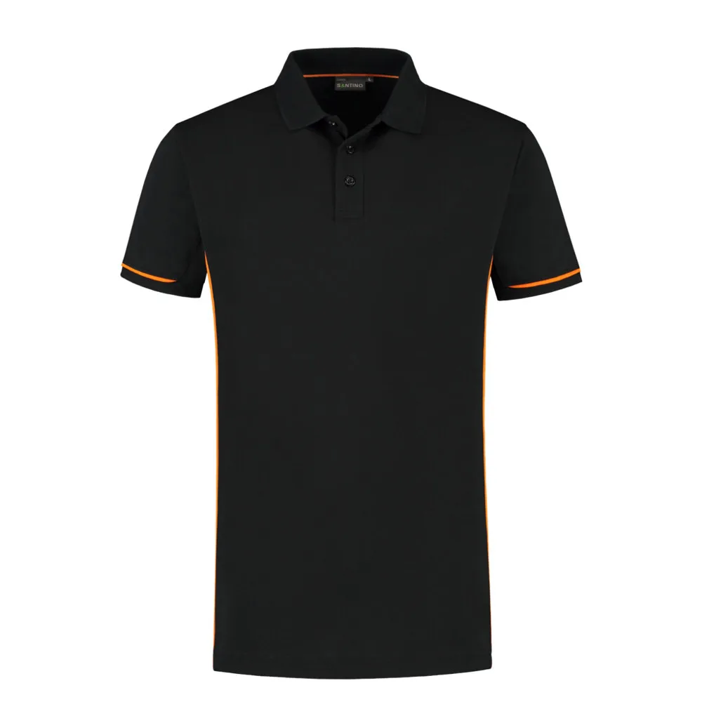 Santino Santino Poloshirt Carsen+ - Black / Orange