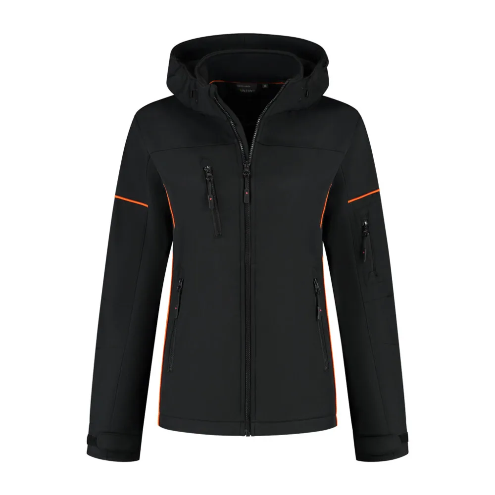 Santino Santino Softshell Jacket Curtis Ladies - Black / Orange
