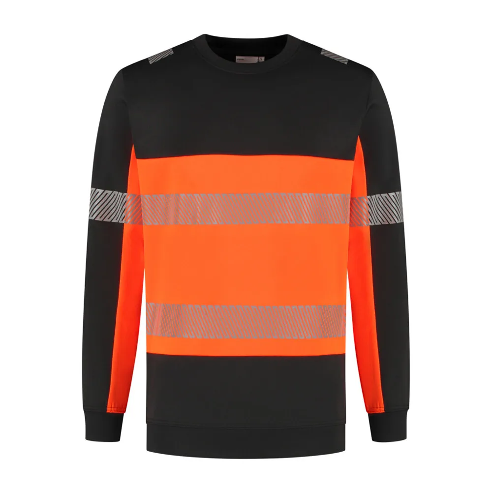 Santino Santino Sweater Hudson - Black / Fluor Orange