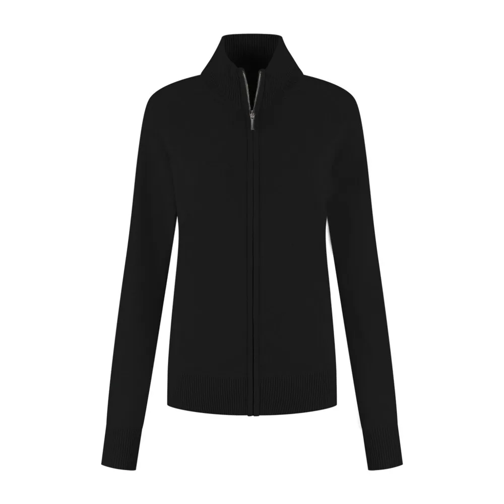 Santino Santino Zip Cardigan Plano Ladies - Black