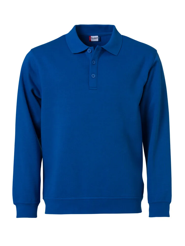 Clique Clique - Basic Polo Sweater - Kobalt