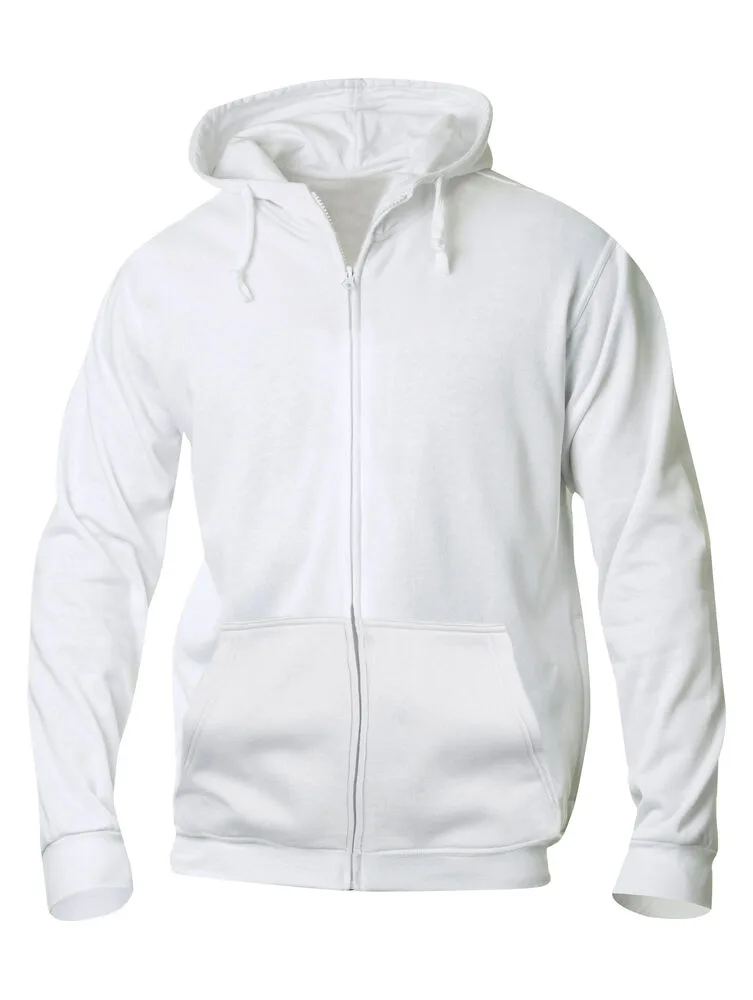 Clique Clique - Basic Hoody Full Zip - Wit