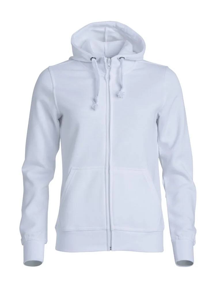 Clique Clique - Basic Hoody Full Zip Women - Wit