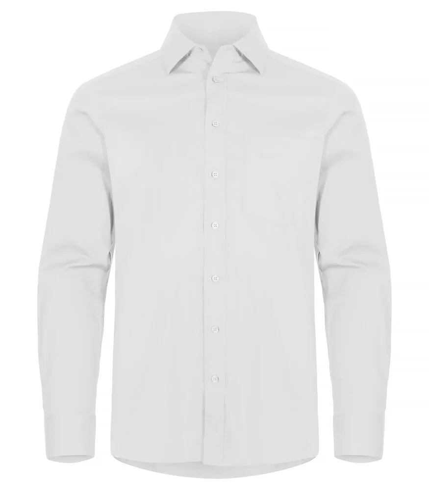 Clique Clique - Stretch Shirt L/S - Wit
