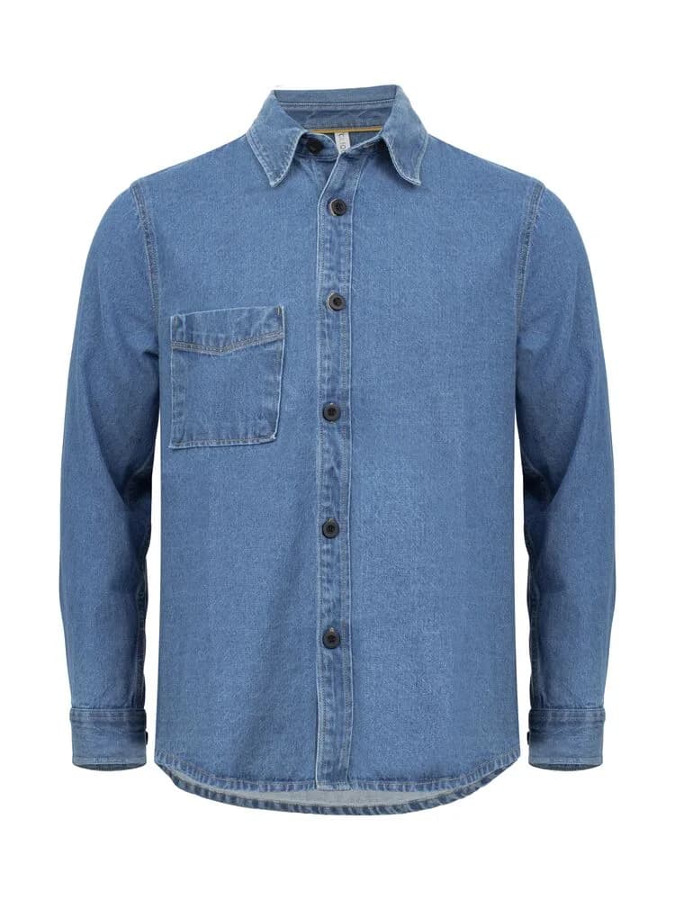 Clique Clique - Overshirt - Denim Blauw