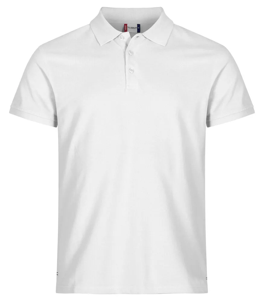 Clique Clique - Heavy Premium Polo - Wit
