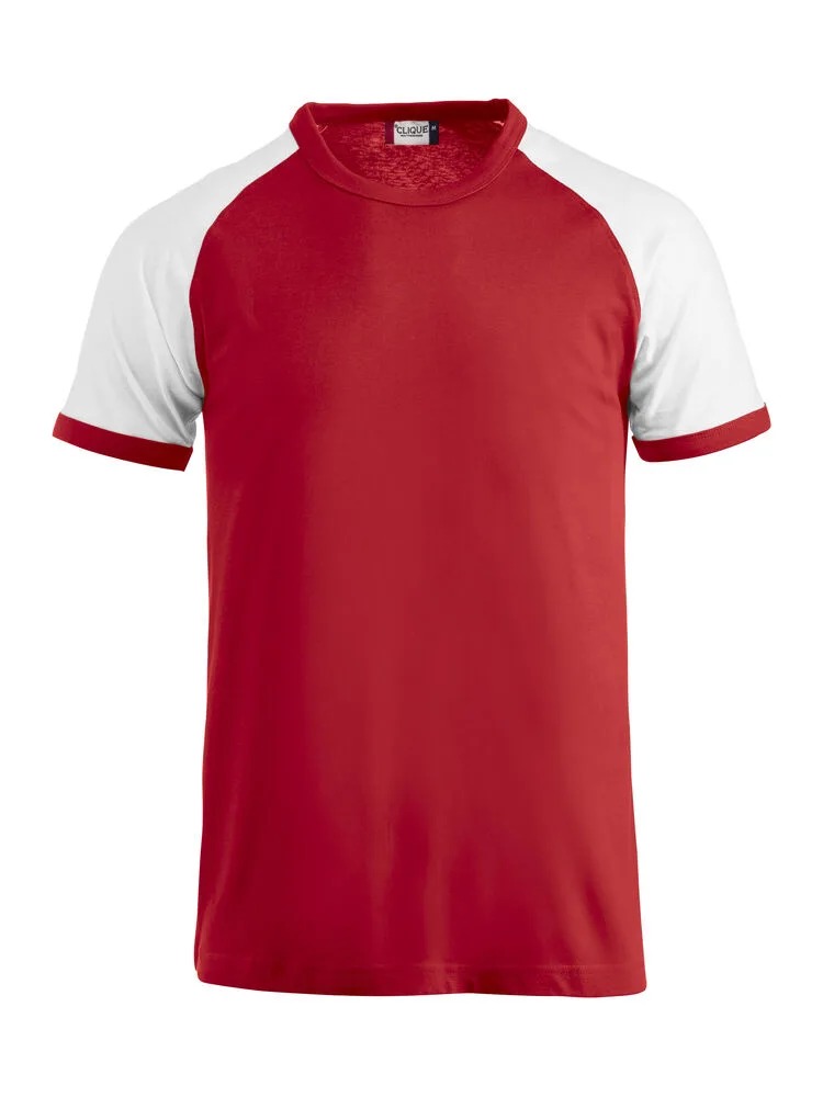 Clique Clique - Raglan-T - Red/Wit
