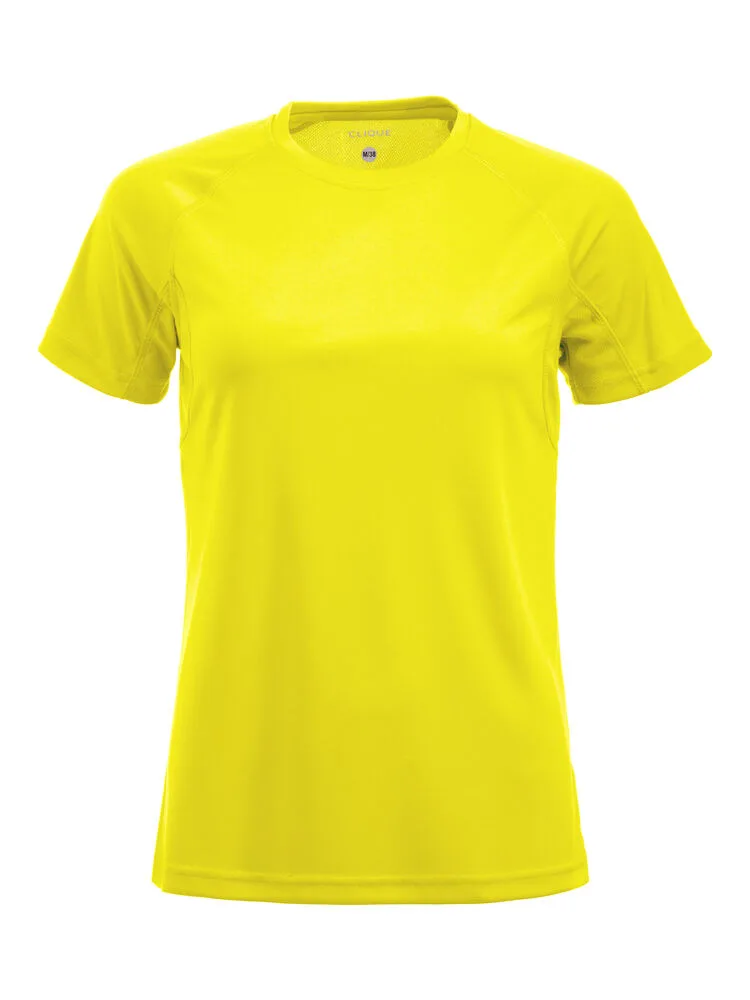 Clique Clique - Premium Active-T Women - Signaal-geel