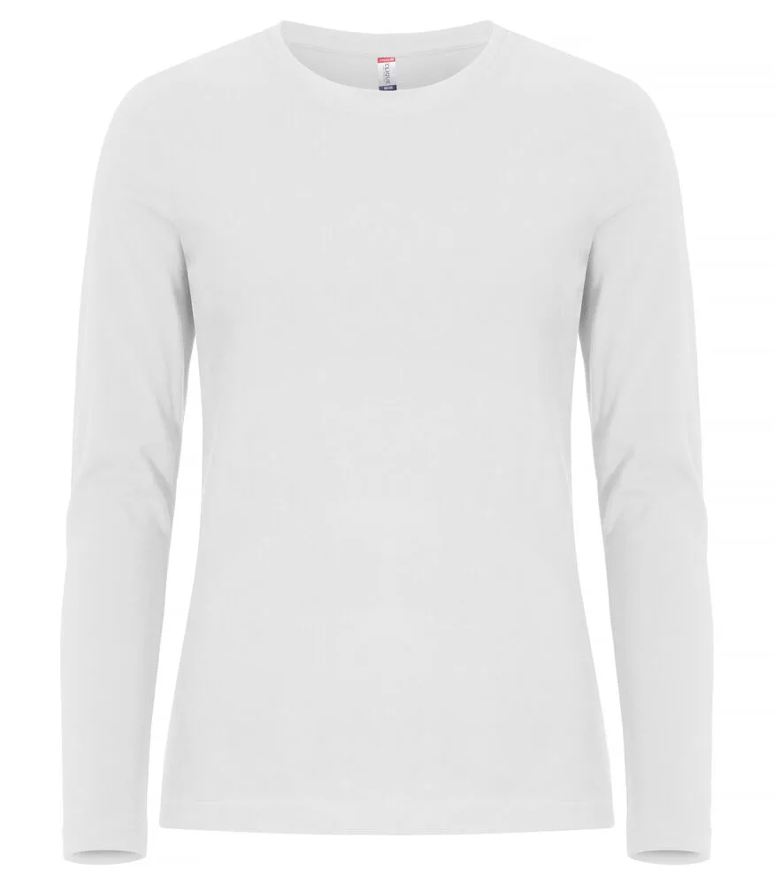 Clique Clique - Premium Fashion-T L/S Women - Wit