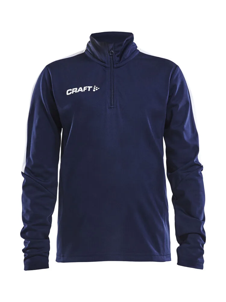 Craft Craft - Progress Halfzip LS Tee JR - Navy