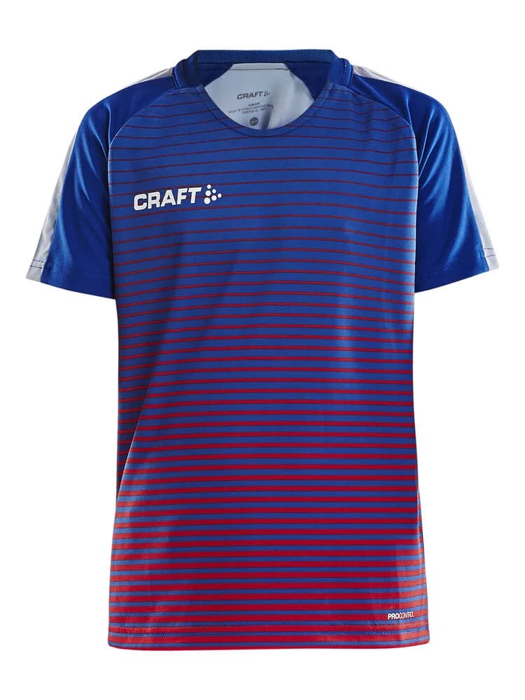 Craft Craft - Pro Control Stripe Jersey Jr - Club Cobolt/Bright Red