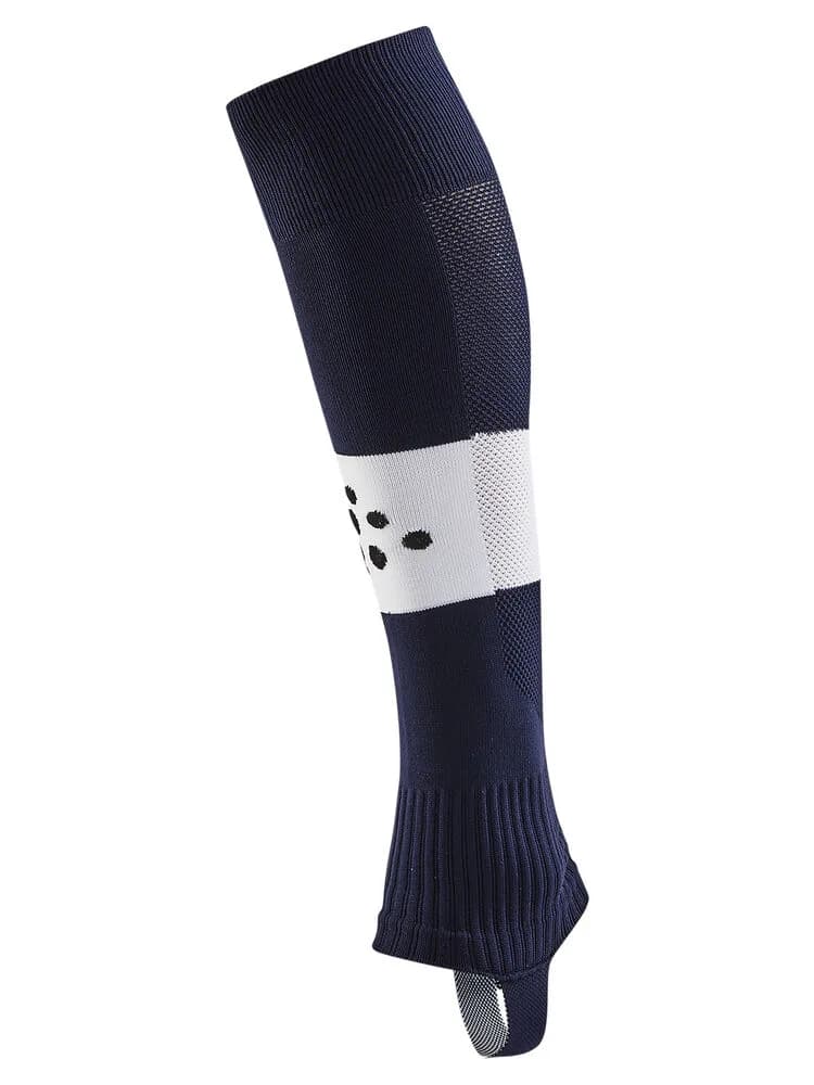 Craft Craft - Pro Control Stripe W-O Foot Socks Jr - Navy/White
