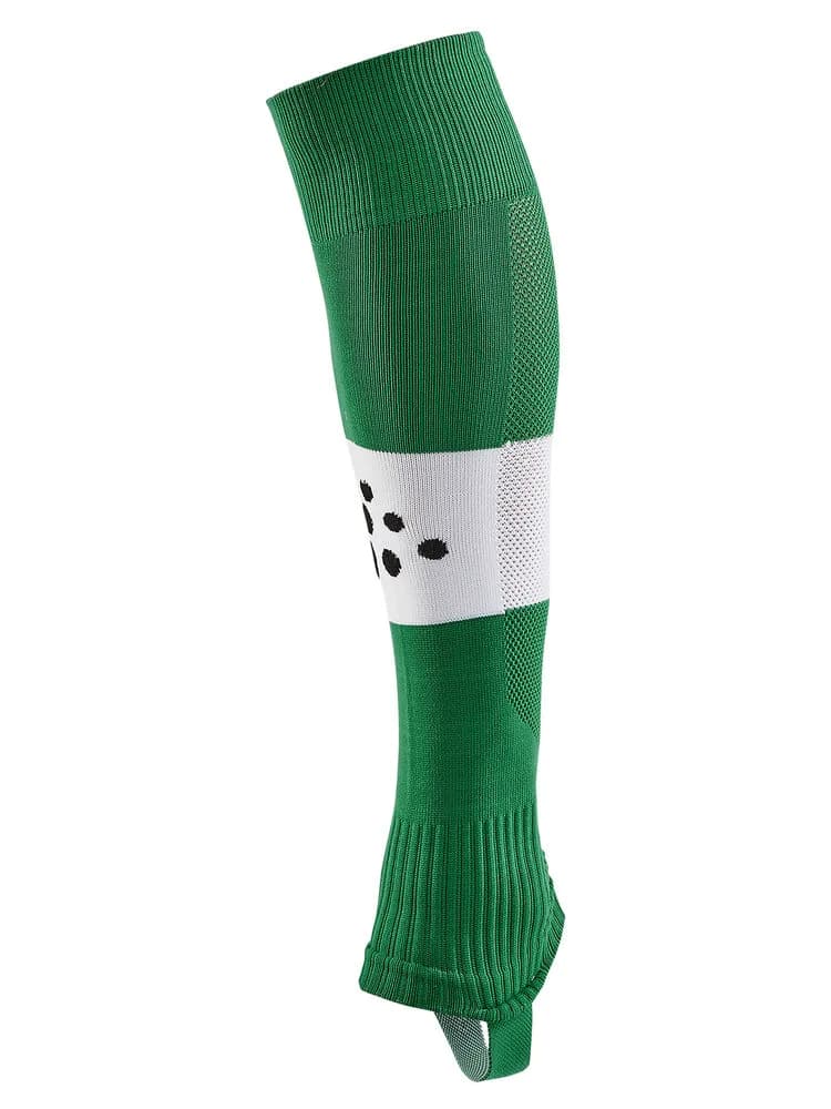 Craft Craft - Pro Control Stripe W-O Foot Socks Jr - Team Green/White