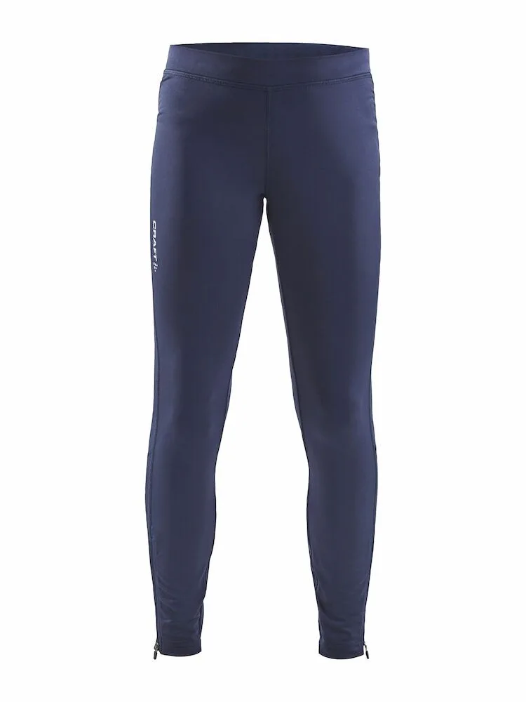 Craft Craft - Rush Zip Tights Jr - Navy/Navy