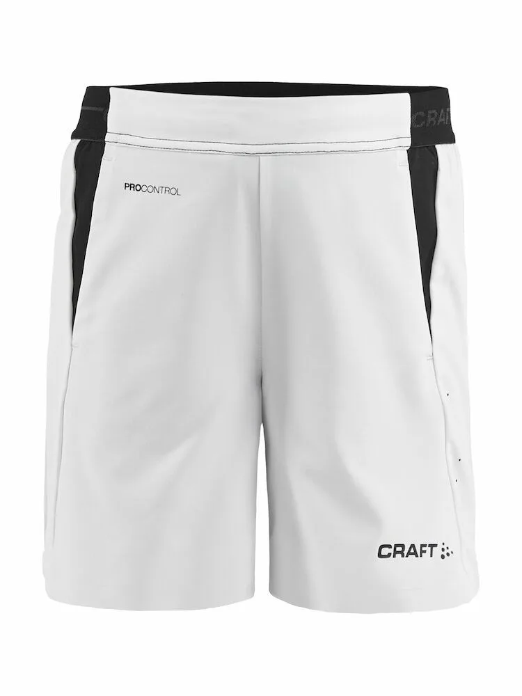 Craft Craft - Pro Control Impact Shorts Jr - White/Black