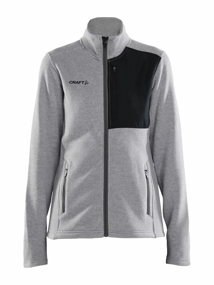 Craft Craft - ADV Explore Heavy Fleece Jacket W - Grey Melange-Black