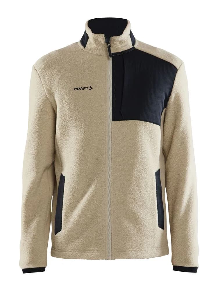 Craft Craft - ADV Explore Pile Fleece Jacket M - Ecru-Black