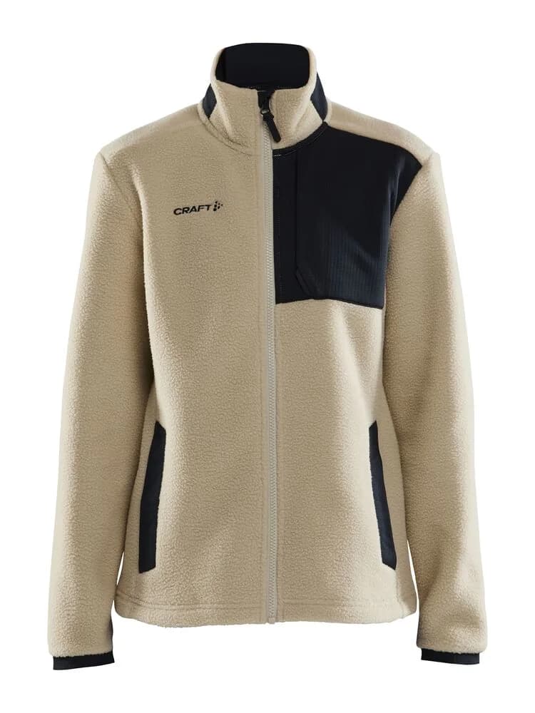Craft Craft - ADV Explore Pile Fleece Jacket W - Ecru-Black