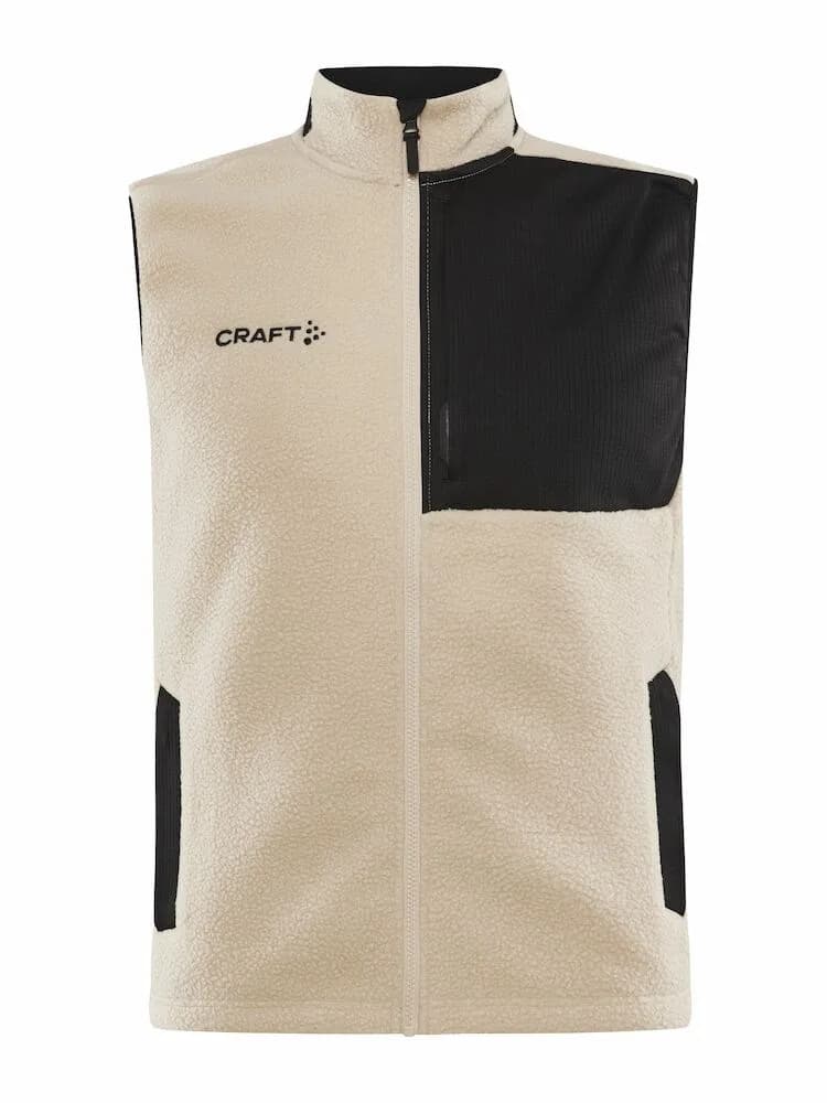 Craft Craft - ADV Explore Pile Fleece Vest M - Ecru-Black