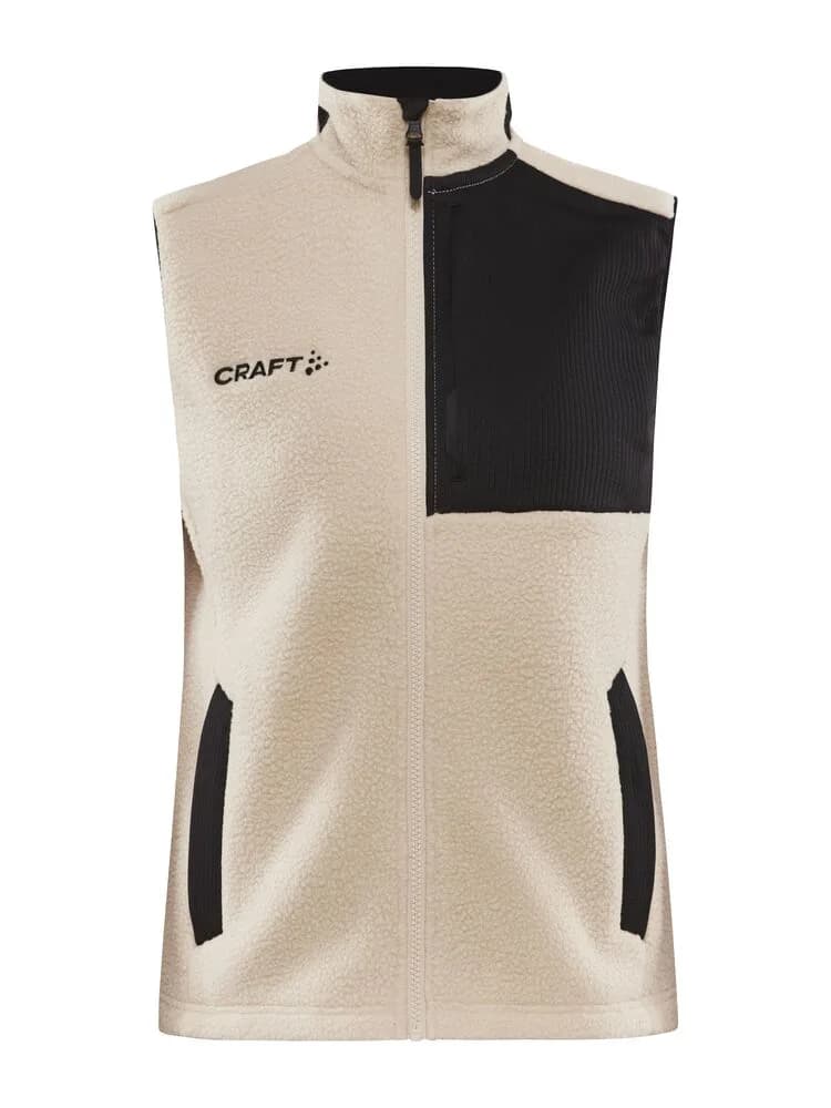 Craft Craft - ADV Explore Pile Fleece Vest W - Ecru-Black