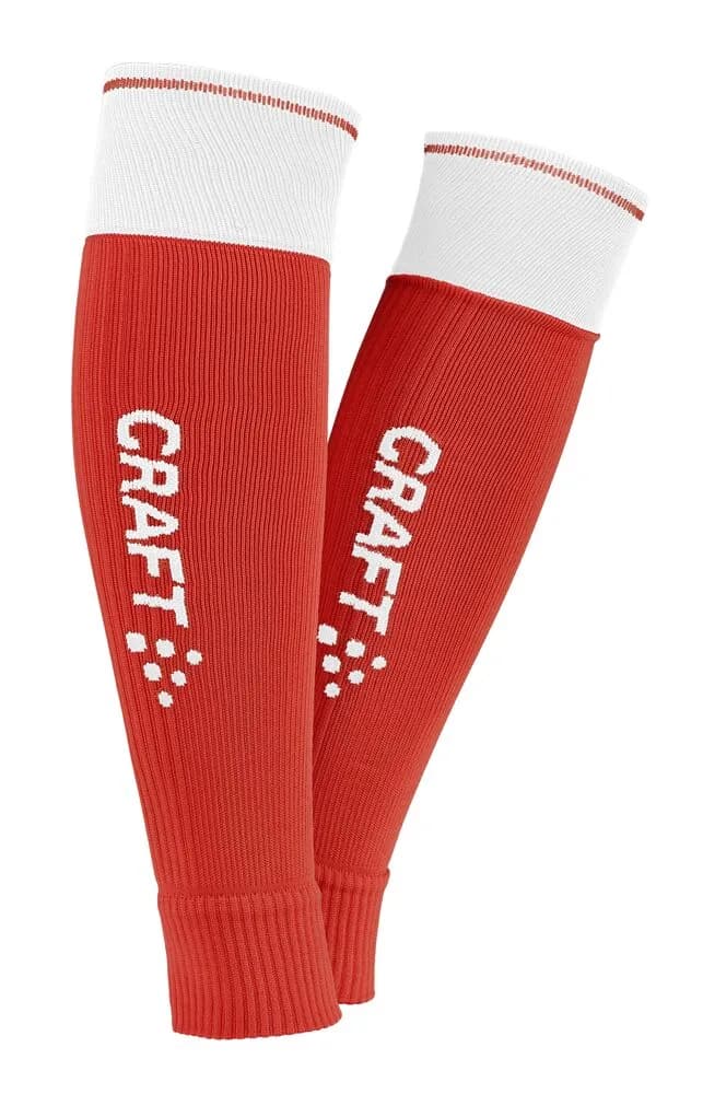 Craft Craft - Progress 2.0 Contrast Sock W-O Foot - Bright Red/White