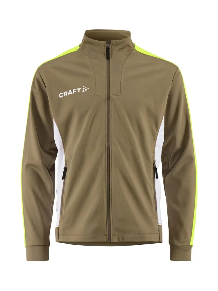 Craft Craft - Evolve 2.0 Contrast Full Zip Jacket Jr - Raw/Contrast yellow