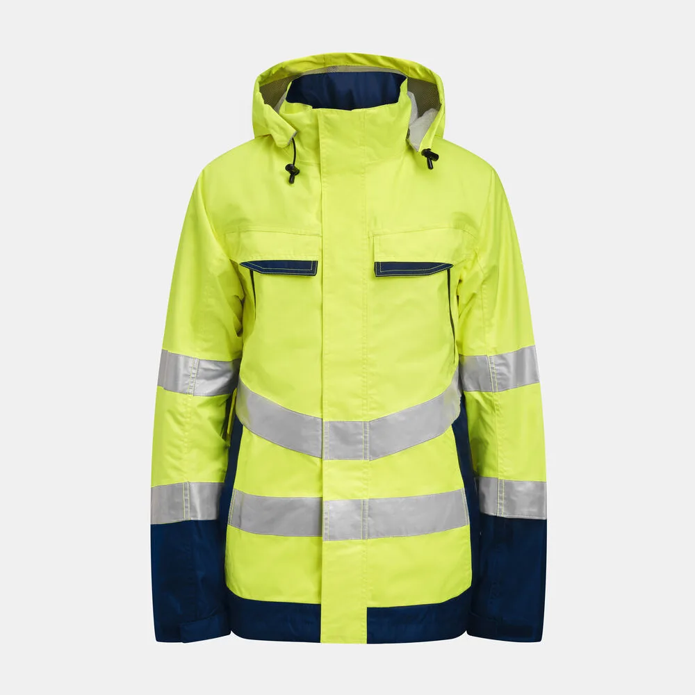 Jobman Jobman - 1283 Hi-Vis Shell Jacket - Geel/Navy