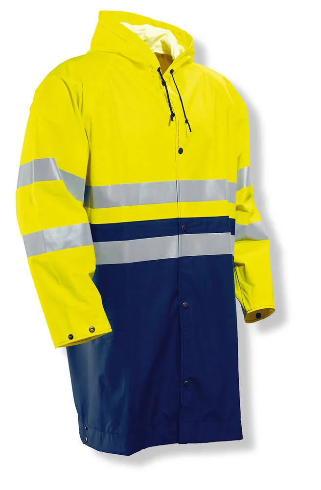 Jobman Jobman - 1565 Hi-Vis Raincoat - Geel/Navy
