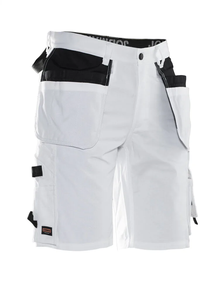 Jobman Jobman - 2132 Painters' Shorts - Wit/Zwart