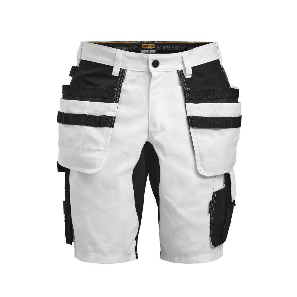 Jobman Jobman - 2178 Painters’ Shorts Core Stretch - Wit/Zwart