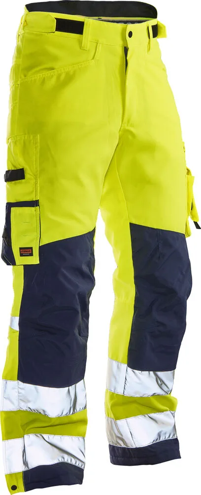 Jobman Jobman - 2236 Hi-Vis Winter Trousers Star - Geel/Navy
