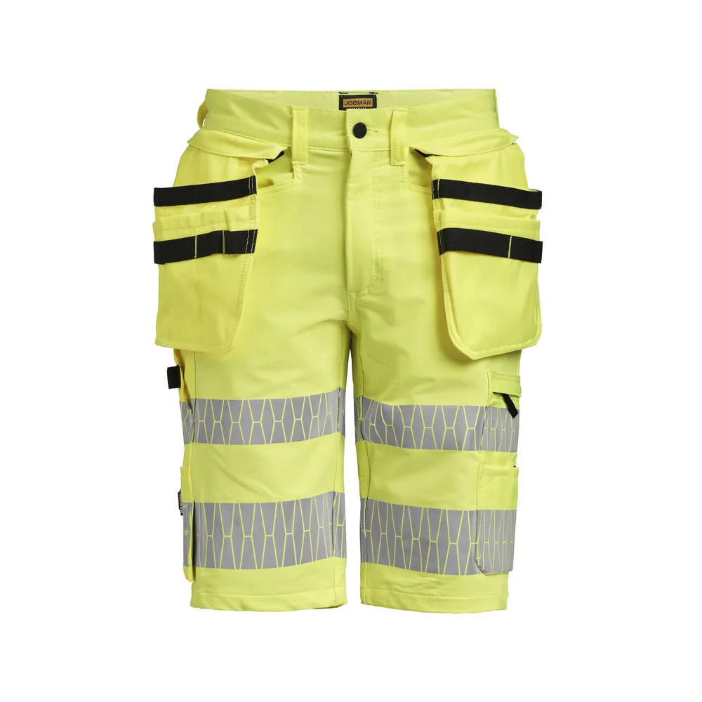 Jobman Jobman - 2296 Hi-vis Craftsman Shorts Stretch HP - Geel