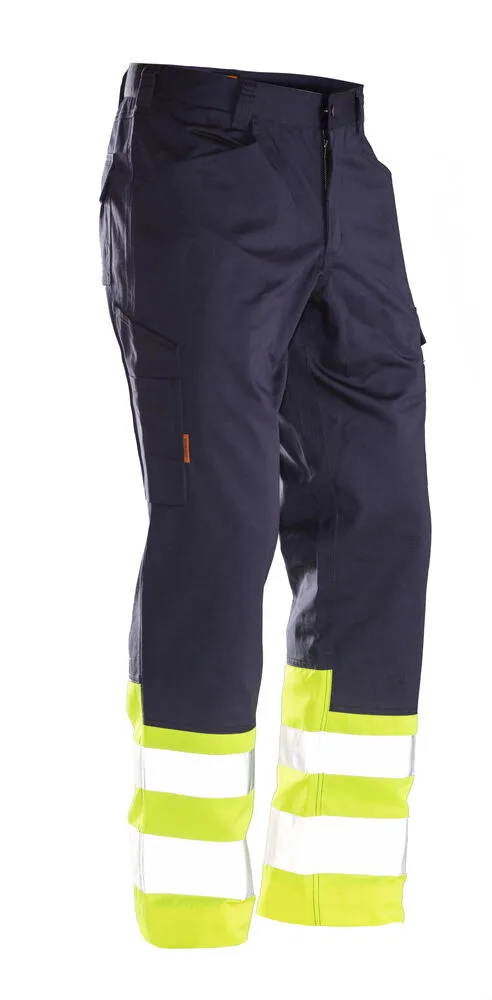 Jobman Jobman - 2314 Hi-Vis Service Trousers - Navy/Geel