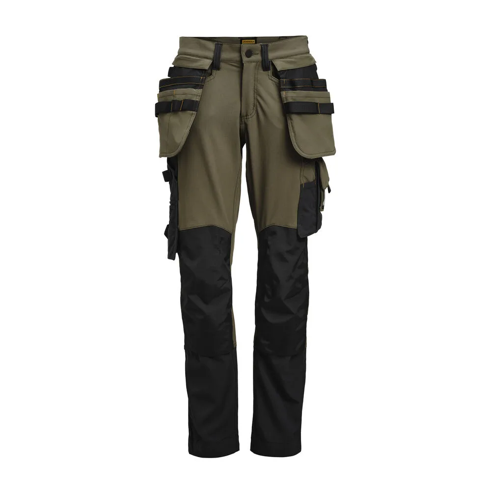 Jobman Jobman - 2371 Women’s Craftsman Trousers Stretch HP - olijfgroen/zwart