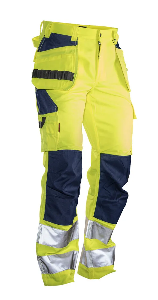 Jobman Jobman - 2377 Hi-Vis Trousers HP - Geel/Navy