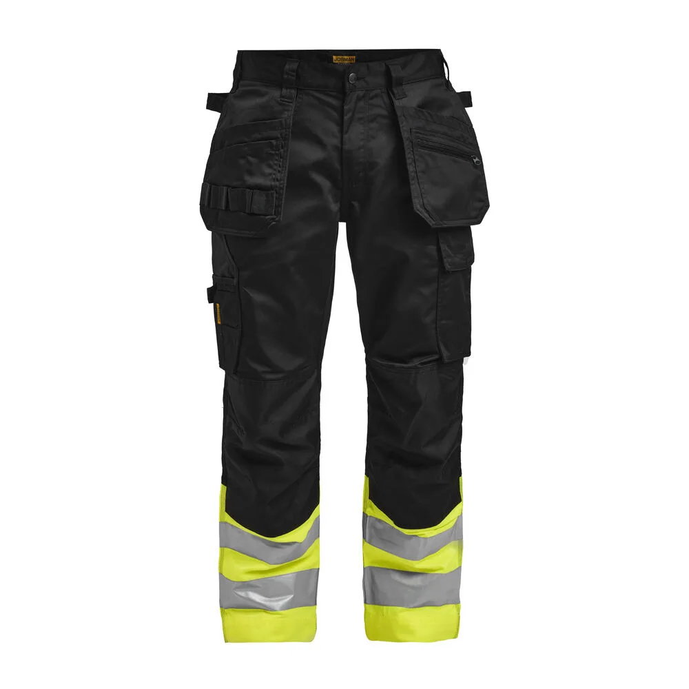 Jobman Jobman - 2513 Hi-Vis Trousers HP - Zwart/Geel