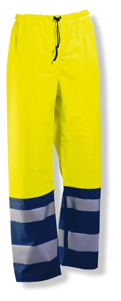 Jobman Jobman - 2546 Hi-Vis Rain Trousers - Geel/Navy