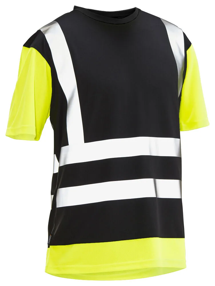 Jobman Jobman - 5126 Hi-Vis T-shirt - Zwart/HV Geel